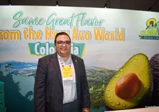 Manuel Michel with Colombia Avocados.