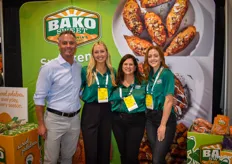 Michael Valpredo, Bailey Slayton, Susan Noritake and Riley Slayton with Bako Sweet. The company grows sweet potatoes in California.