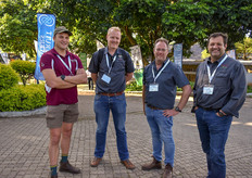 Martin de Kock of Bet-El Fruits, Hans Boyum, commercial head of Westfalia with André van Ellinckhuijzen and Carel Nieuwoudt, both representing Bet-El Fruits.