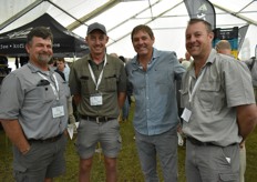 Barry and Bevan Carlse of Carlse Farming in White River, Richard Ferrier of Twycross Farms in Schagen and Bruce Valentyn of NST Boerdery in Kiepersol.