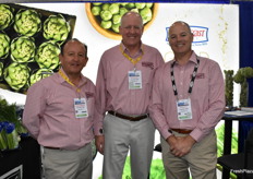 Rick Bravo, Mark Munger, and Tom Botelho with Ocean Mist Farms.