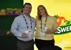 Mike Hill and Mary McGrath with NatureSweet Tomatoes.