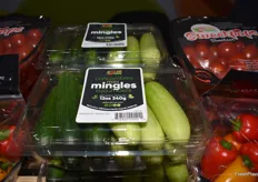 Two different cucumber options in one package. Mini mingles from Red Sun Farms are expected to be available in stores soon.