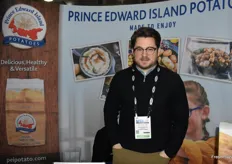 Mark Phillips with Prince Edward Island Potatoes.
