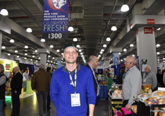 Feije de Boer of WSA Solutions, Prince Edward Island is attending the show to talk about potato software his company offers.