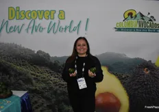 Jen Velasquez representing Colombia Avocados.