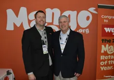 Dan Spellman and Dennis Kihlstadius with the National Mango Board.