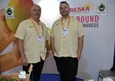 Gary Clevenger and Jose Juan Rodriguez with Freska International brought mangos and avocados. While mangos are currently short in supply, the avocado market is steady.