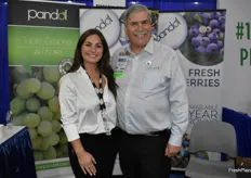 Stefanie Pandol and John Pandol with Pandol Brothers. The company just finished the California grape season and now switches fully to imports.