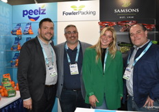 Team Fowler Packing from California was present to show different citrus products. From left to right are Kevin Carroll, Sean Nelsen, Kaylee Nelsen, and Derrick Bender.