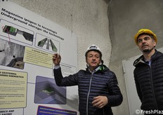 The underground cold storage was designed by Melinda 7 years ago