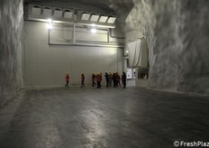 The apples are stored just after the harvest, from August to the end of October