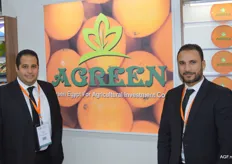 Agreen is an Egyptian citrus exporter; one of the largest in the Middle East.Mohamed Tahon and Ibrahim Said.