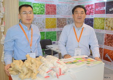 Gang Wang and Shenggi Wang. Fresh garlic, frozen fruit and vegetables and ginger.