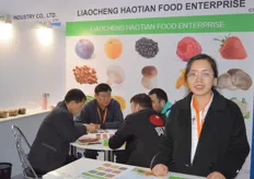 Laicheng Haotian Food Enterprise. Lilian Zhang. Frozen fruit and vegetables.