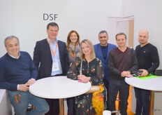 2nd from the left, Dries Sebrechts and his wife, colleagues and customers.