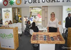 Sandra Machado of Portuguese soft fruit exporter Bfruit. They export their produce to the Netherlands, the UK, France, Spain and Belgium.