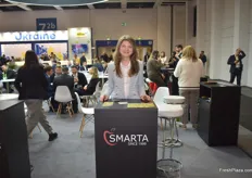 Valeria Caduc, manager of Moldovan exporter Smarta. Smarta exports apples to the Middle-East and the UK.