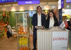 Emirhan Sahinoz and Elif Ersoy of Turkish fruit exporter Poleks. They export cherries, figs and citrus to Germany, UK, and France. They stated they've been content with their season.