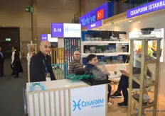 The Cekaform stand. The Turkish company deals in plastic packaging.