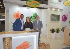 Artur Stachura, Angelika Dawiec and Jakub Laba of Badyl Partner. They import vegetables to Poland, they stated availability has been difficult this season.