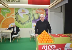 Mr Balakanakis of Balakanakis. They export Greek kiwis, grapes, oranges and cherries to the European market.