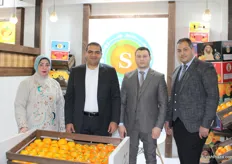 Abd El-Kader Gouda, owner of El Saad Fruit, and his team at Fruit Logistica.The company exports citrus fruit to Europe, golf, Russia and Ukraine.