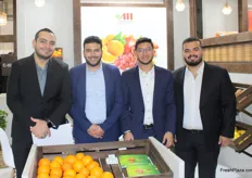 Fady Ashraf Adly, Beshoy Atef, David Ashraf and Pierre Ayman, from AM Group Misr.The company exports citrus, grapes and sweet potatoes to North America, Europe and the Far East. For the next grape season, which starts in May, the AM Group Misr team is aiming to export 100 containers.