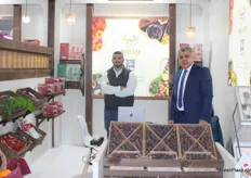 Youssef Nasr and Mahmoud Taha of Segam Dates, part of the Afro Egypt group.The company exports medjool dates, pumpkin, tomatoes, herbs and vegetables to Europe, Gulf countries, and Turkey.Thanks to a diversified portfolio, the company exports all year round.