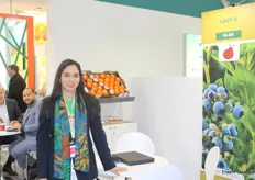 Dounia Drissi Atmani, sales manager at Lady B.The Moroccan company exports citrus fruits, avocados, red fruits, blueberries and raspberries to the USA, Canada and the Netherlands. Dounia announced the launch of the new "Bumble B" brand.