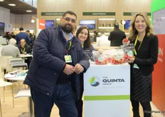 Ziad Farhat, Lina Zgheib and Nadine Khoury of the Lebanese company Quinta Group. Initially operating in the services to farmers sector, the company has just launched its own production of branded healthy cherry tomatoes for the Gulf and European markets.