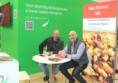 Karim Corbani and Michel Rahme, from the Lebanese company Nasr Rahme. The company exports potatoes and onions to the Gulf markets.