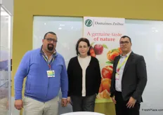 Rita Maria Zniber, President of Domaines Zniber, with Khalil Bahaj (left) and Karim Malki (right). Domaines Zniber operates in several regions of Morocco, producing a wide range of fresh produce for local and international markets.