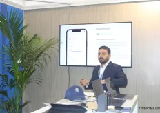 Hassan Fayed, CEO of Aydi, presenting an information session entitled "Reducing Field and Packhouse Operating Costs through Technology". The Egyptian company offers a field management software that helps growers reduce operating costs.