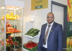 Said Aghzou, owner and general director of Valyour. In one of the busiest stands in the Moroccan pavillon, Said presented his flagship products: citrus, early vegetables and watermelon.