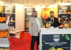 Hassan Al-Ahmed, and Omran Al-Ahmad of Dery Fruit. This Egyptian company exports citrus fruit to Russia and Ukraine, as well as to India, the Gulf countries, and certain markets in Eastern and Central Europe. During Fruit Logistica, the company was able to close contracts with buyers in Italy, France and Germany, reveals Hassan, says Hassan.