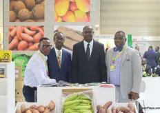 Kingsley Asare (3rd to the left), CEO of Kingrex, a company based in Ghana, exports vegetables mainly to Europe and the Middle East.
