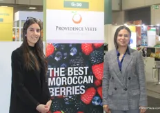 Nadia Derouich and Sara Anis of the Moroccan Providence Verte. The company grows citrus and berries for European and North American markets.