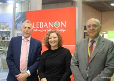 Piet Schotel and Hania Chahal from the CBI, and Walid Gaddas from Stecia International. The CBI, in partnership with Stecia International and other organisations, supported the Lebanese exhibitors at Fruit Logistica.