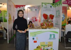 The Natural Fruit Company export passion fruit, rambutan and dragon fruit to Europe year-round. Rose Duong was at the stand.