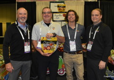 Showing SugarBee apples are Tim Colln, Rich Mendonsa, Kevin Steiner, and Brad Hansman with Sage Fruit.