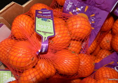 Home compostable net bags in the booth of Jac. Vandenberg.