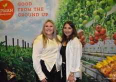 Autumn Flaherty and Christina Flores with Lipman Family Farms.