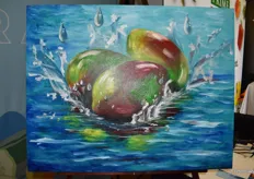 Beautiful artwork by June Monroe brings together Mangos and Continental’s Water For All program.