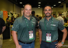 Kraig Loomis and Giovanni Espinosa with GreenFruit Avocados are walking the show.