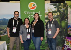 Keegan Morford, Sarah Lucas, Destiny Nash, and Brian Murray with Domex Superfresh Growers.