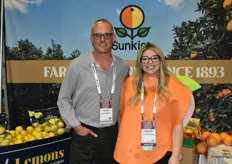 Bryan Koch and Courtney Carlton with Sunkist Growers.