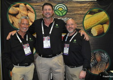 Scott McDulin, Dave Yaeger, and Adam Chernow with Schmieding Produce.
