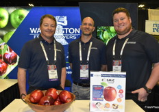 Steve Smith, Troy Howard and Mike Marboe with Washington Fruit Growers.