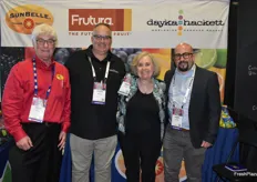 Three Frutura companies represented in one booth. From left to right: Chuck Fiorenzi (Sun Belle), Justin Ruta (Dayka & Hackett), Janice Honigberg (Sun Belle), and Jason Laffer (TerraFresh Organics).